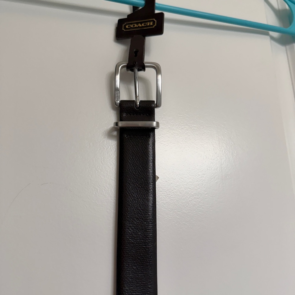 Coach Brown Leather Belt Size 42 NWT - Picture 2 of 7